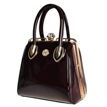 Load image into Gallery viewer, 2017 Fashion Skull Diamonds Patent Leather Women Bag