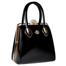 Load image into Gallery viewer, 2017 Fashion Skull Diamonds Patent Leather Women Bag
