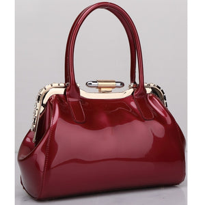 Patent leather handbag women