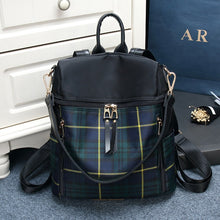 Load image into Gallery viewer, High Quality Plaid Backpack School Bag